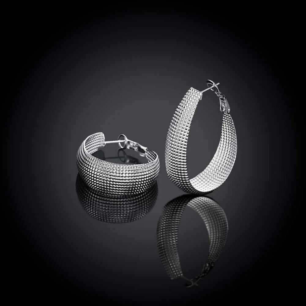 Boucles d'oreilles Europa en argent fin