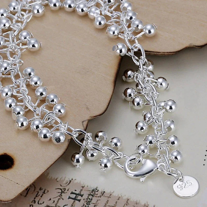 Bracelet avec perles en argent
