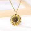 Tu es mon rayon de soleil Médaillon tournesol collier
