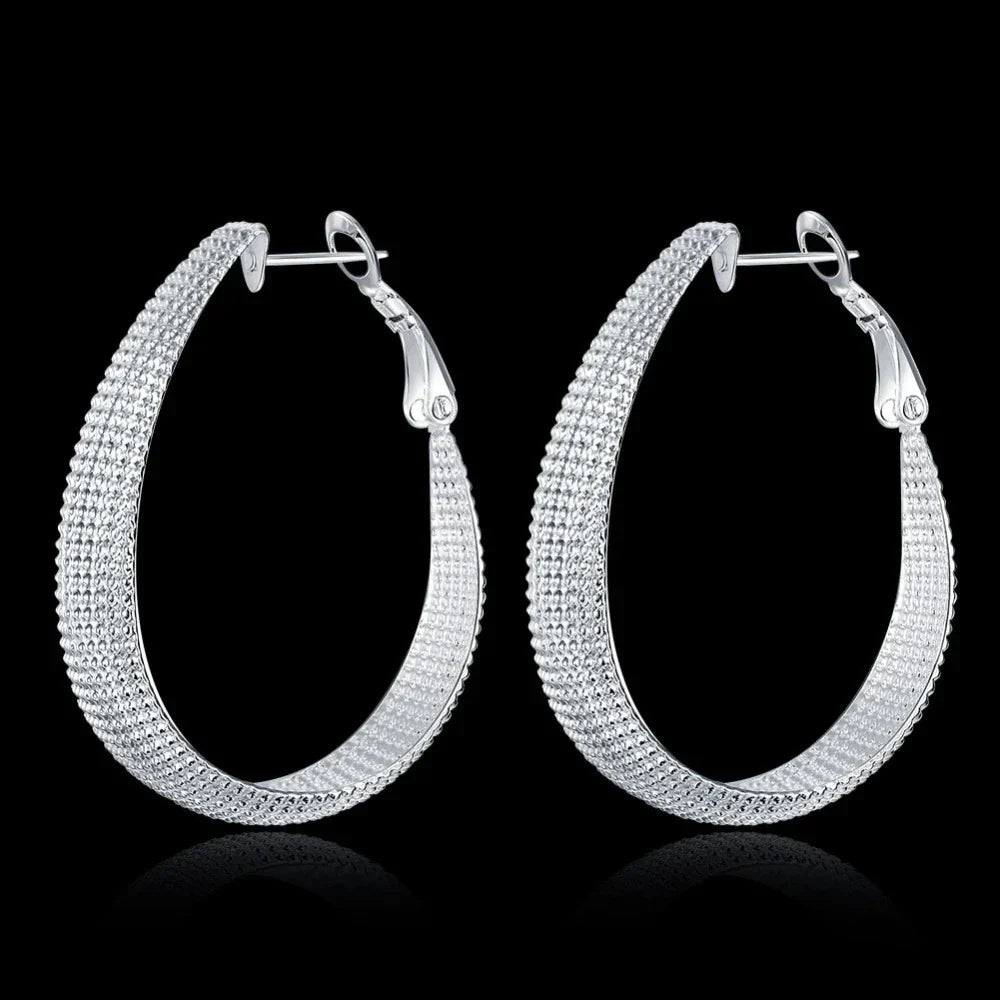Boucles d'oreilles Europa en argent fin