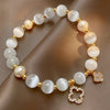 Bracelet en cristaux naturels et perles