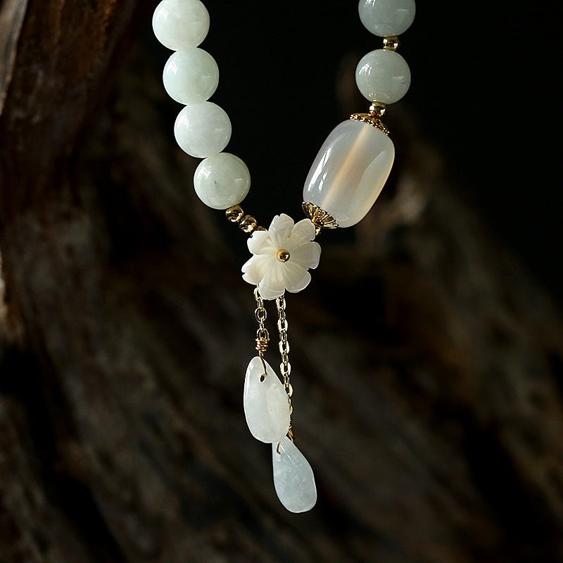 Bracelet en jade et agate