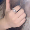 Bague cœur antioxydante ajustable