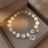 Bracelet en cristaux naturels et perles