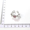 Bague cœur antioxydante ajustable