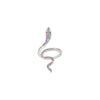 Bague serpent ajustable en zircon