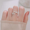 Bague en forme de feuille créative