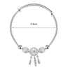 Bracelet attrape-rêves en argent