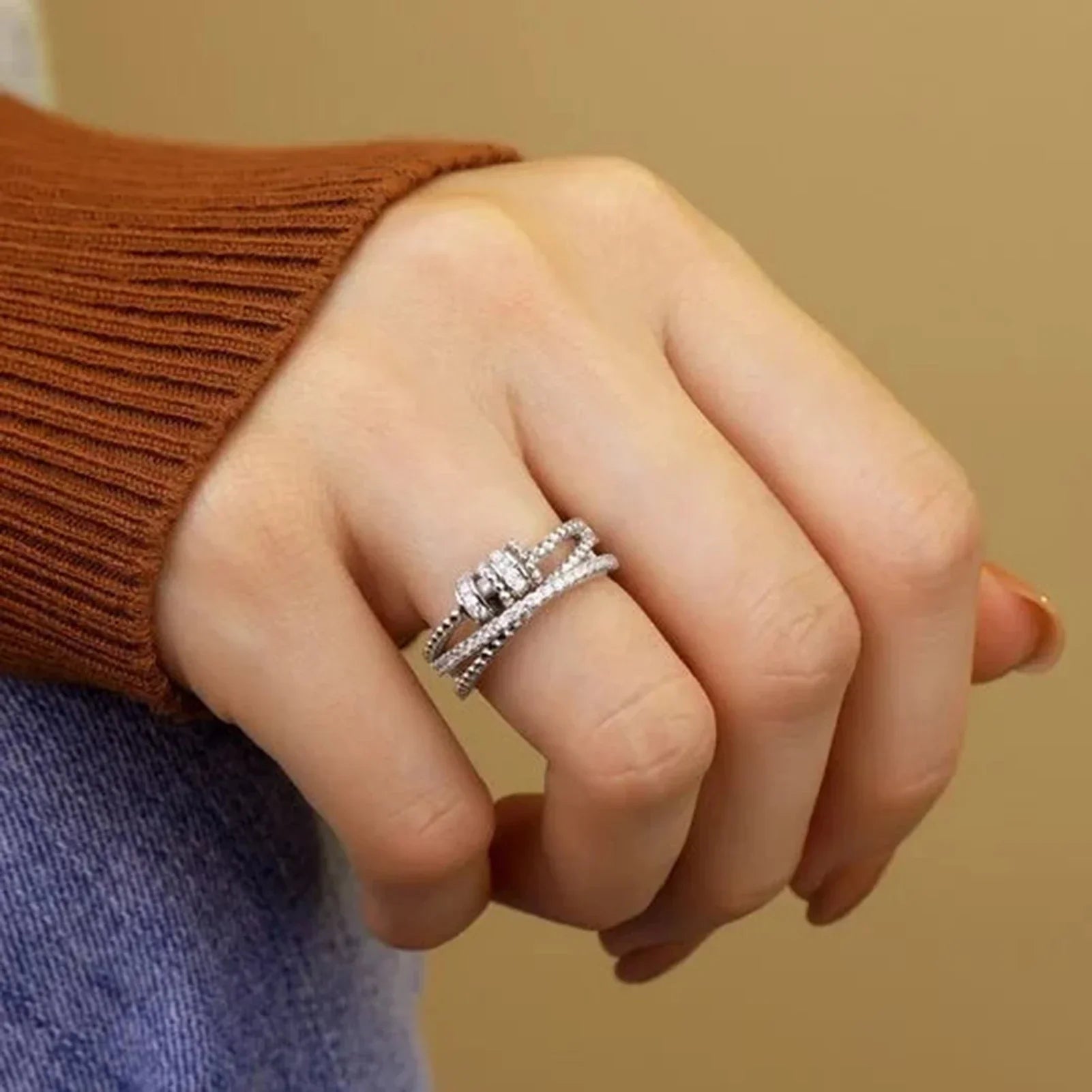 Bague Zirkonium Zappel