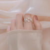 Bague en forme de feuille créative