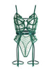 Body en Dentelle Verte avec Armatures