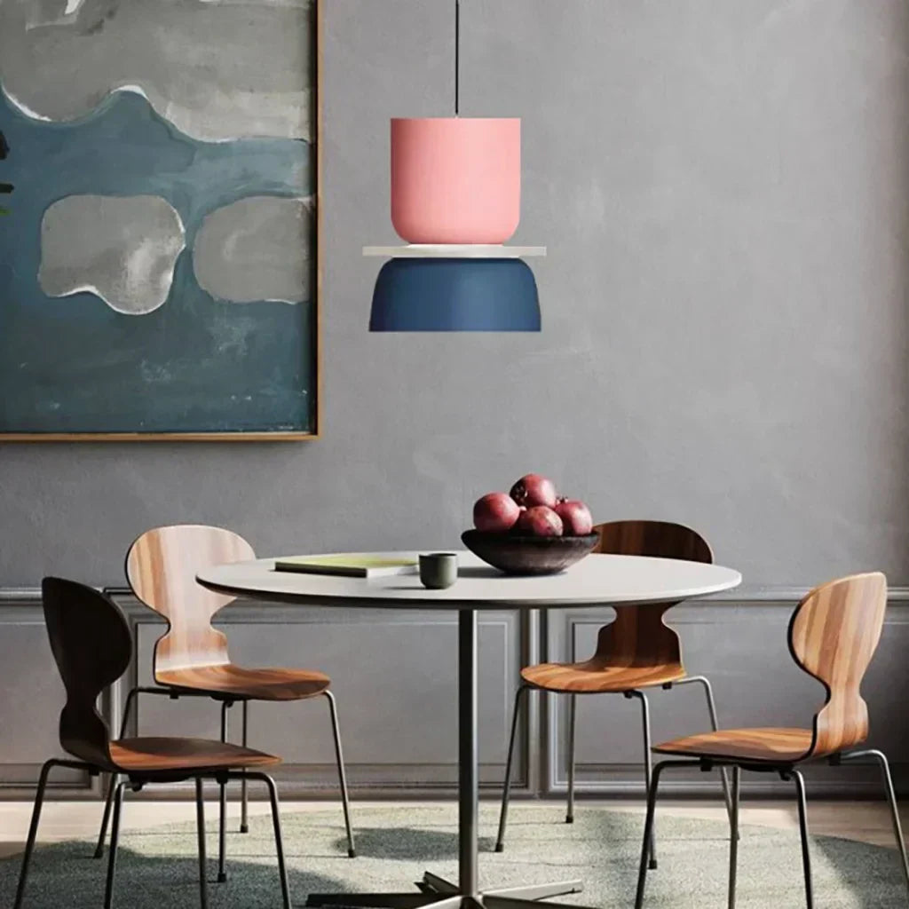 Suspension en Bloc de Couleurs Nordic - Lampe Suspendue Moderne pour Cuisine et Salle à Manger