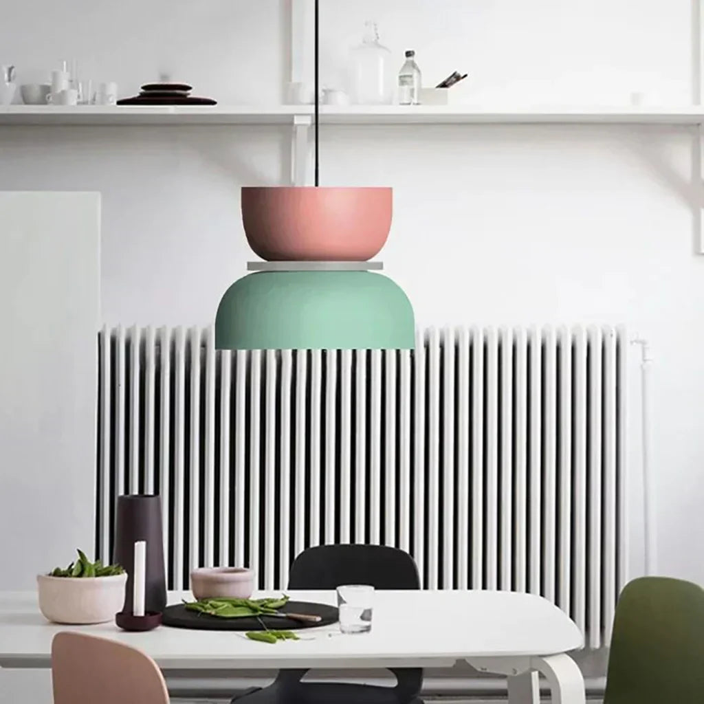 Suspension en Bloc de Couleurs Nordic - Lampe Suspendue Moderne pour Cuisine et Salle à Manger