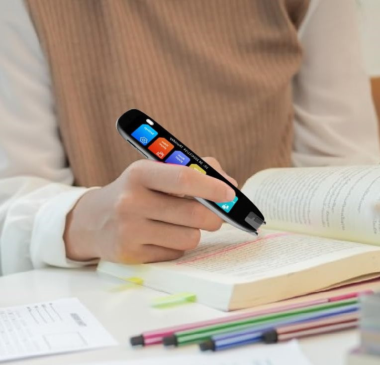 Stylo de Traduction Intelligent – Scanner de Texte en Temps Réel & Traducteur Vocal de 142 Langues avec Enregistrement