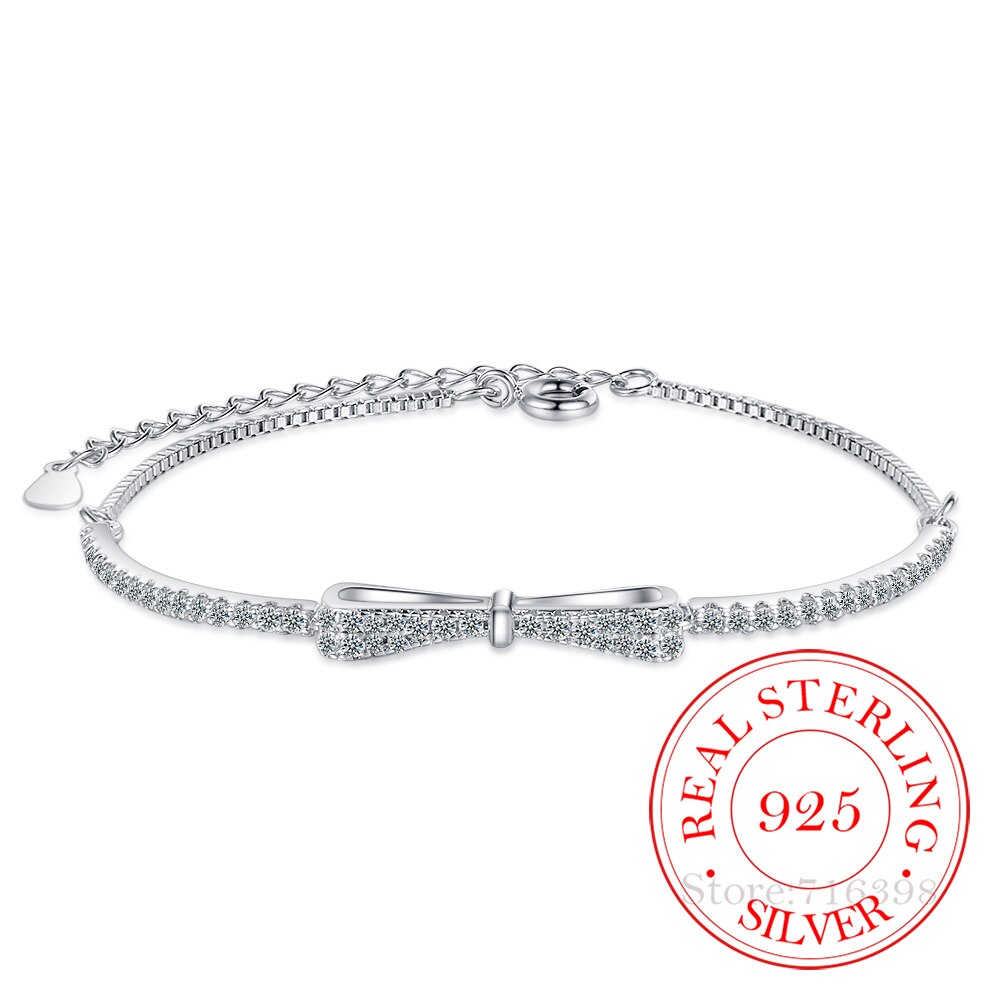 Bracelet de tennis avec zirconia en argent