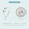 Bague de Couple Étreinte d'Amour en Argent 925