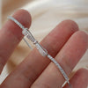 Bracelet de tennis avec zirconia en argent