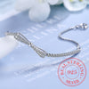 Bracelet de tennis avec zirconia en argent