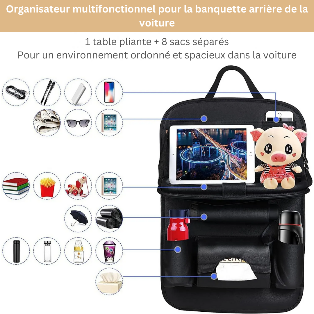 RoadZen | Ce tiroir de table pliant et organisateur va révolutionner votre expérience de voyage