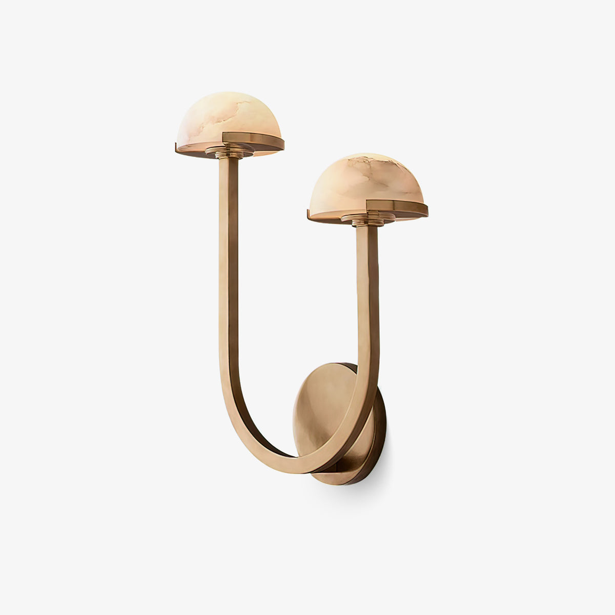 Applique Murale Champignon en Albâtre – Design en Pierre Naturelle Élégant avec Éclat LED Chaleureux