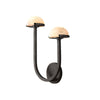 Applique Murale Champignon en Albâtre – Design en Pierre Naturelle Élégant avec Éclat LED Chaleureux