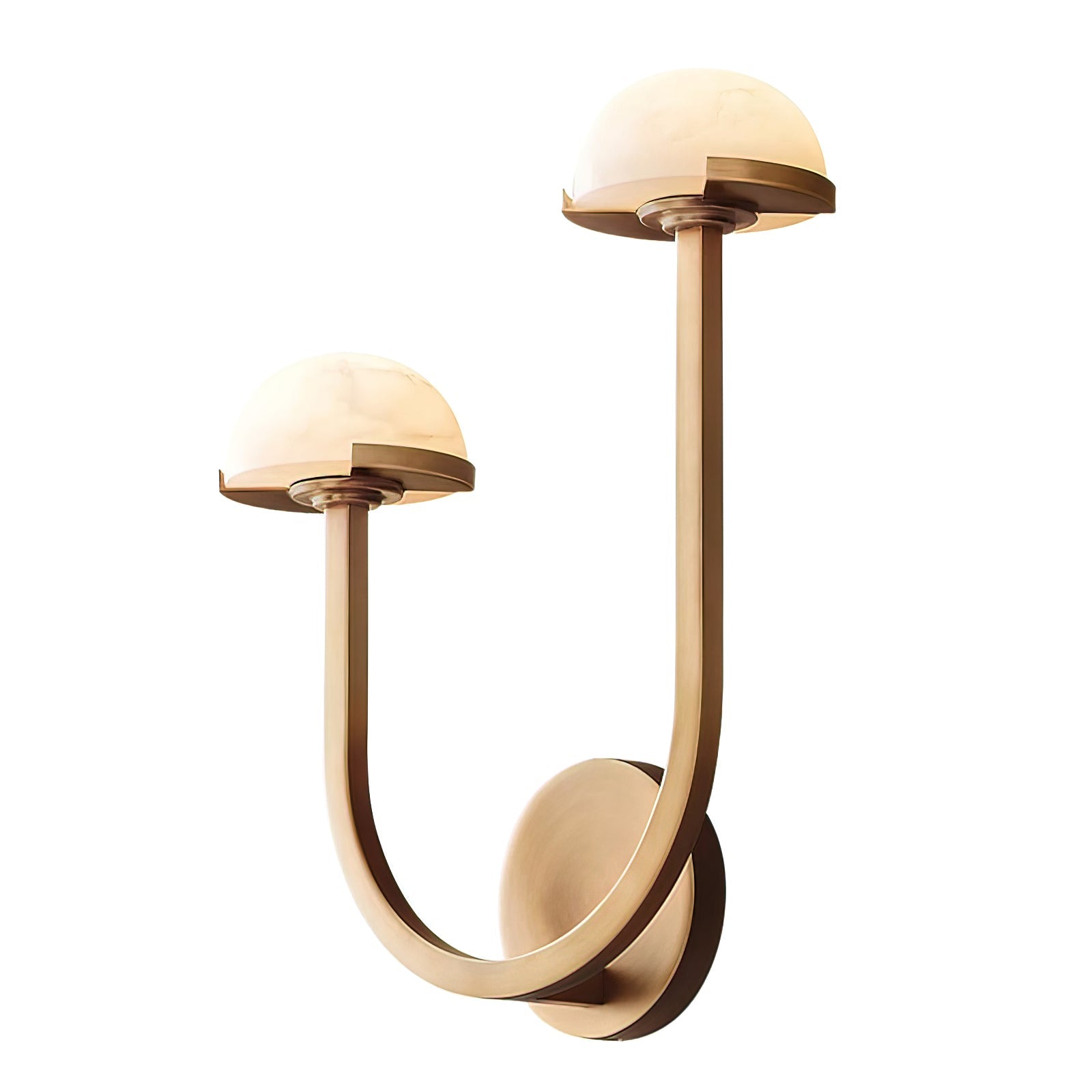 Applique Murale Champignon en Albâtre – Design en Pierre Naturelle Élégant avec Éclat LED Chaleureux
