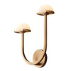 Applique Murale Champignon en Albâtre – Design en Pierre Naturelle Élégant avec Éclat LED Chaleureux