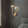 Applique Murale Champignon en Albâtre – Design en Pierre Naturelle Élégant avec Éclat LED Chaleureux