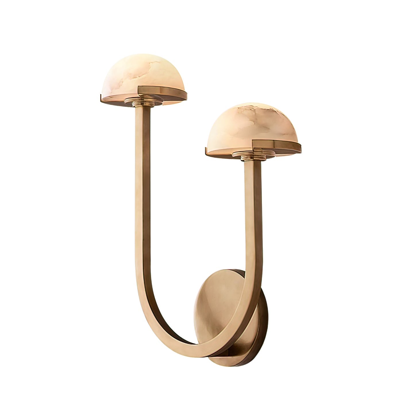 Applique Murale Champignon en Albâtre – Design en Pierre Naturelle Élégant avec Éclat LED Chaleureux