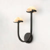 Applique Murale Champignon en Albâtre – Design en Pierre Naturelle Élégant avec Éclat LED Chaleureux