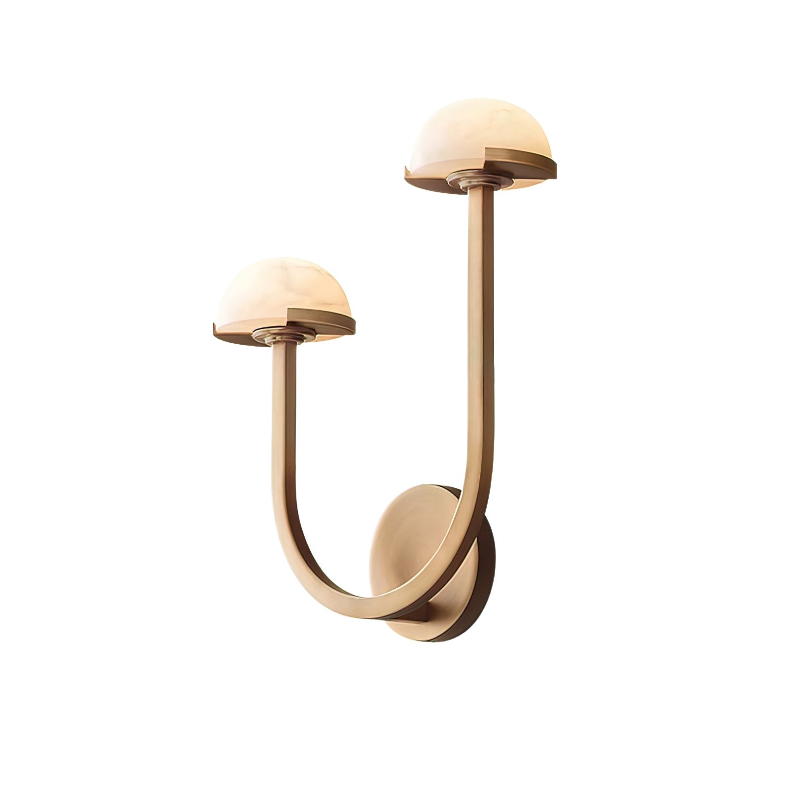 Applique Murale Champignon en Albâtre – Design en Pierre Naturelle Élégant avec Éclat LED Chaleureux