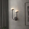 Applique Murale Champignon en Albâtre – Design en Pierre Naturelle Élégant avec Éclat LED Chaleureux