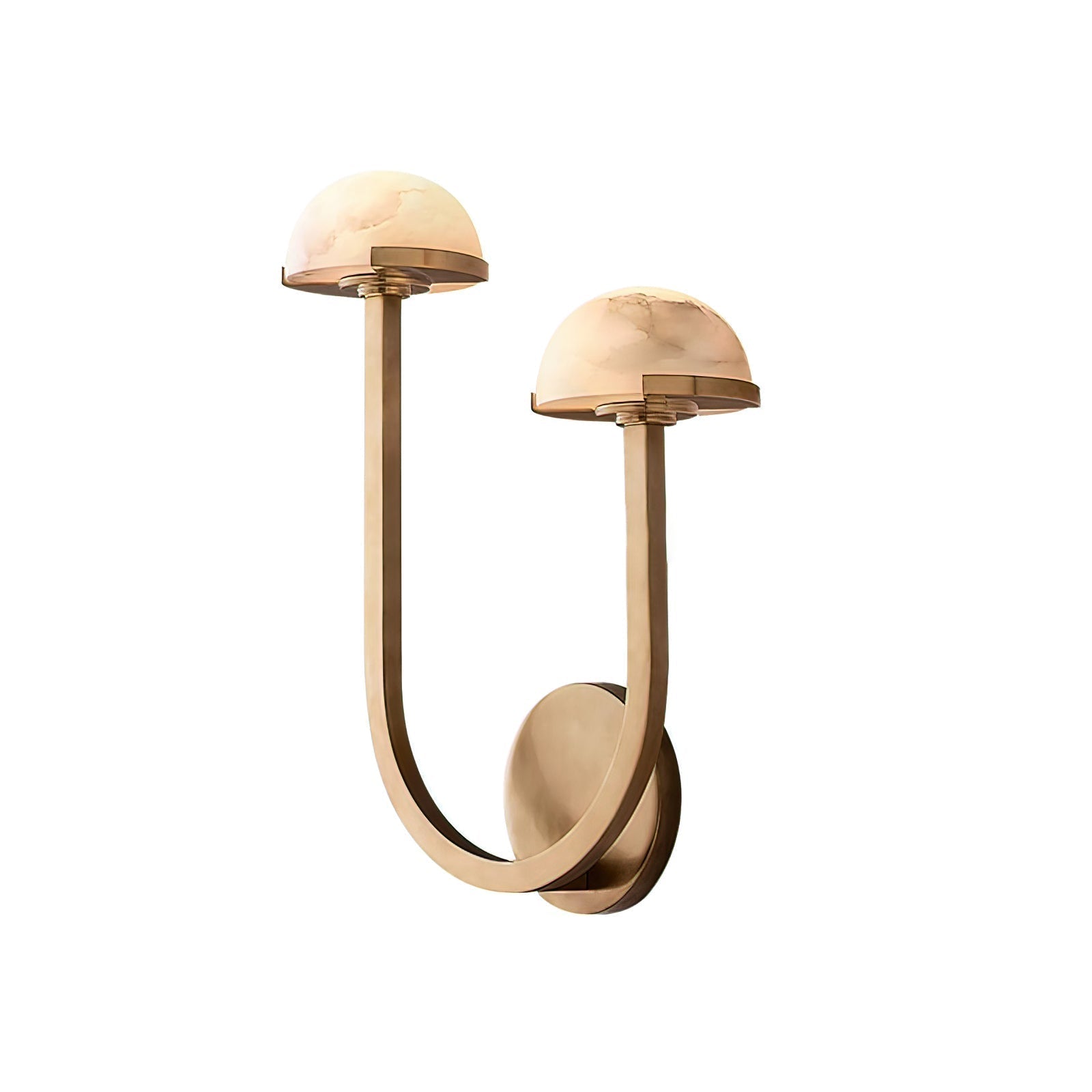 Applique Murale Champignon en Albâtre – Design en Pierre Naturelle Élégant avec Éclat LED Chaleureux