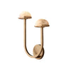 Applique Murale Champignon en Albâtre – Design en Pierre Naturelle Élégant avec Éclat LED Chaleureux