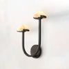 Applique Murale Champignon en Albâtre – Design en Pierre Naturelle Élégant avec Éclat LED Chaleureux