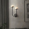 Applique Murale Champignon en Albâtre – Design en Pierre Naturelle Élégant avec Éclat LED Chaleureux