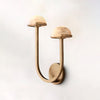 Applique Murale Champignon en Albâtre – Design en Pierre Naturelle Élégant avec Éclat LED Chaleureux