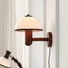 Applique Murale en Bois Champignon – Finition Chêne Élégante avec Douce Lumière LED