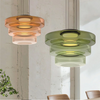 Suspension en Verre de Style Bauhaus pour Îlot de Cuisine et Salle à Manger