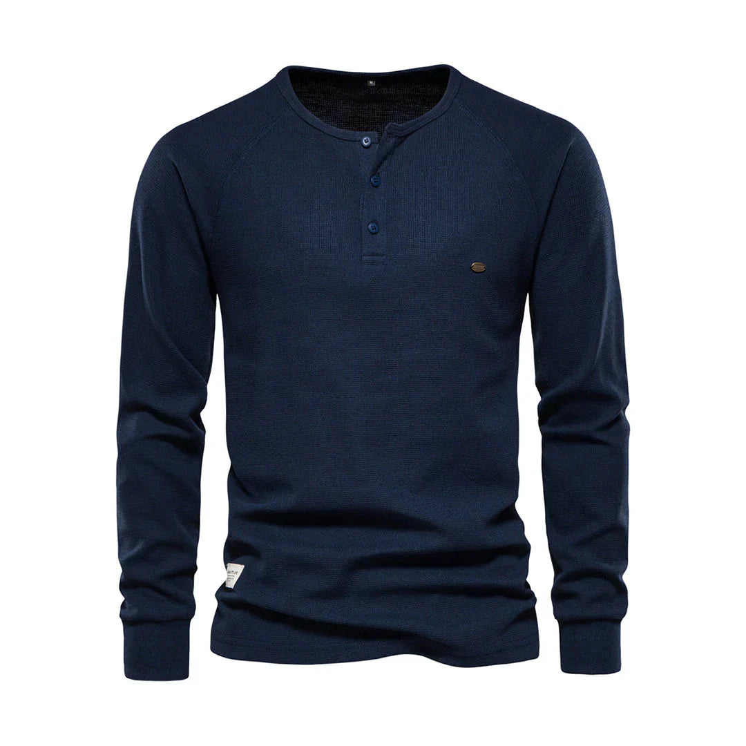 Chemise Heren à manches longues et col rond