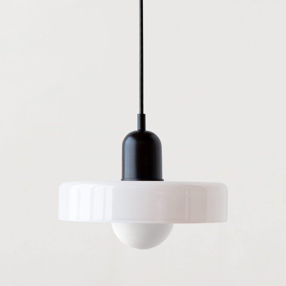 Suspension ColorLoop – Lampe suspendue Bauhaus artistique avec lumière chaude