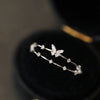 Bague papillon luxueuse avec des zirconias scintillants – Aurielle