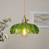 Suspension en Verre Bulle – Lampe Suspendue Élégante en Verre Transparent et Cuivre
