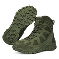 Bottes de trekking montantes pour hommes – Chaussures de randonnée robustes à lacets avec panneaux en maille respirante et semelles à crampons profonds pour vos aventures en plein air