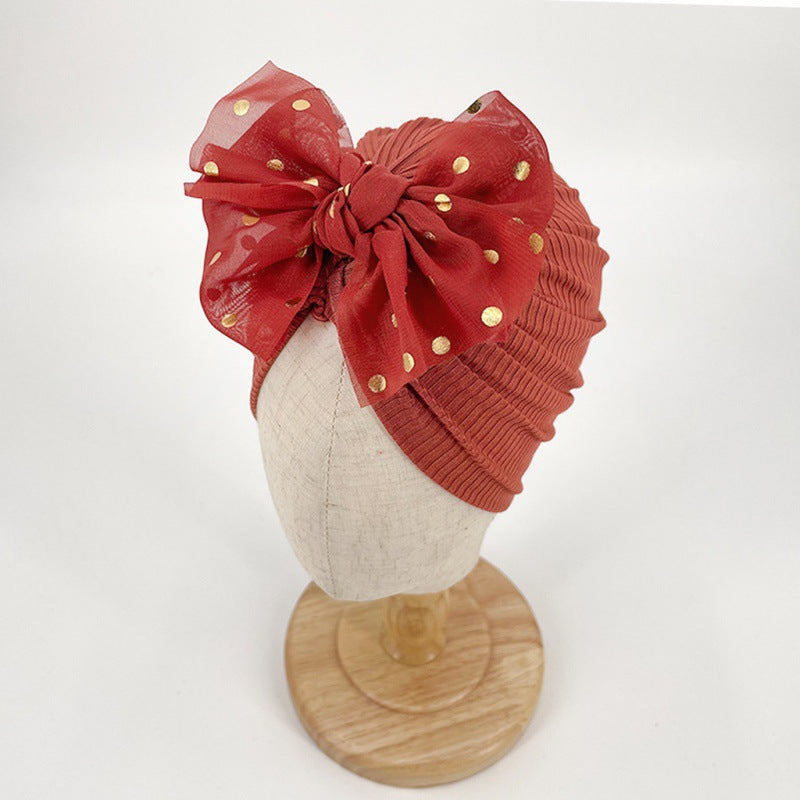 Bonnet turban doux pour bébé avec détail en volants – KuschelGlanz (1+1 Gratuit)
