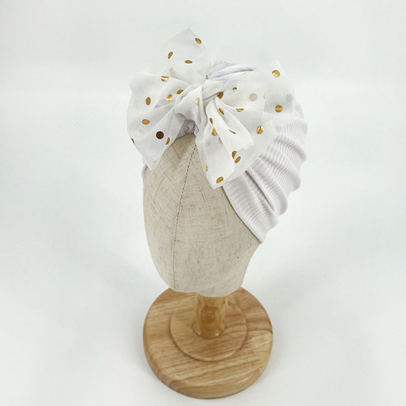 Bonnet turban doux pour bébé avec détail en volants – KuschelGlanz (1+1 Gratuit)