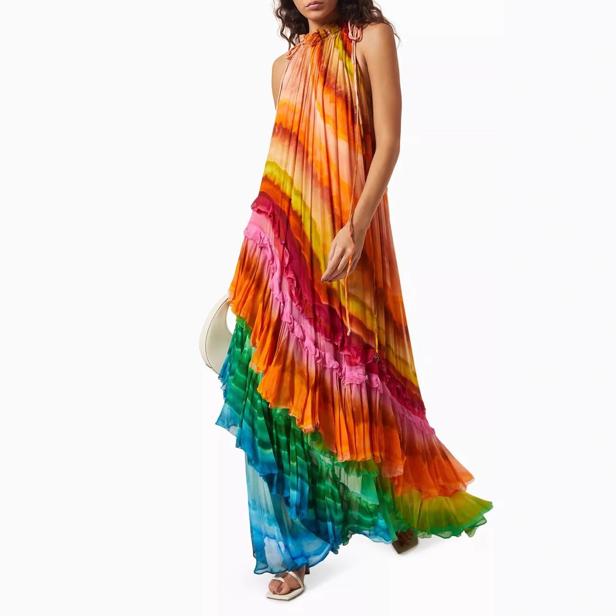 SORELLE | Robe Arc-en-Ciel Sans Fin - Éblouissante, Estivale & Confortable
