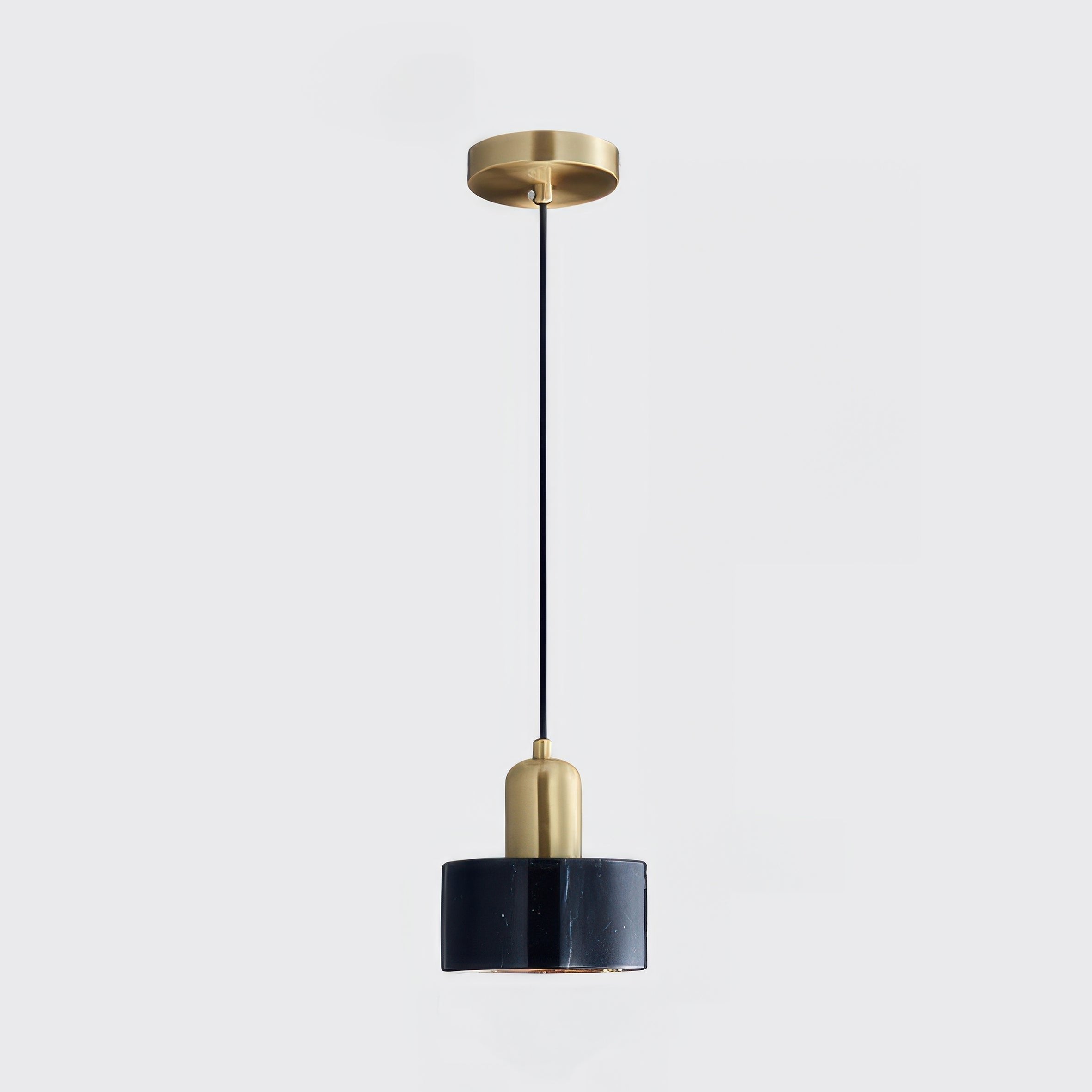 Suspension Cylindrique Japonaise – Lampe Suspendue LED Minimaliste en Laiton et Bois