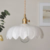 Suspension en Verre Bulle – Lampe Suspendue Élégante en Verre Transparent et Cuivre