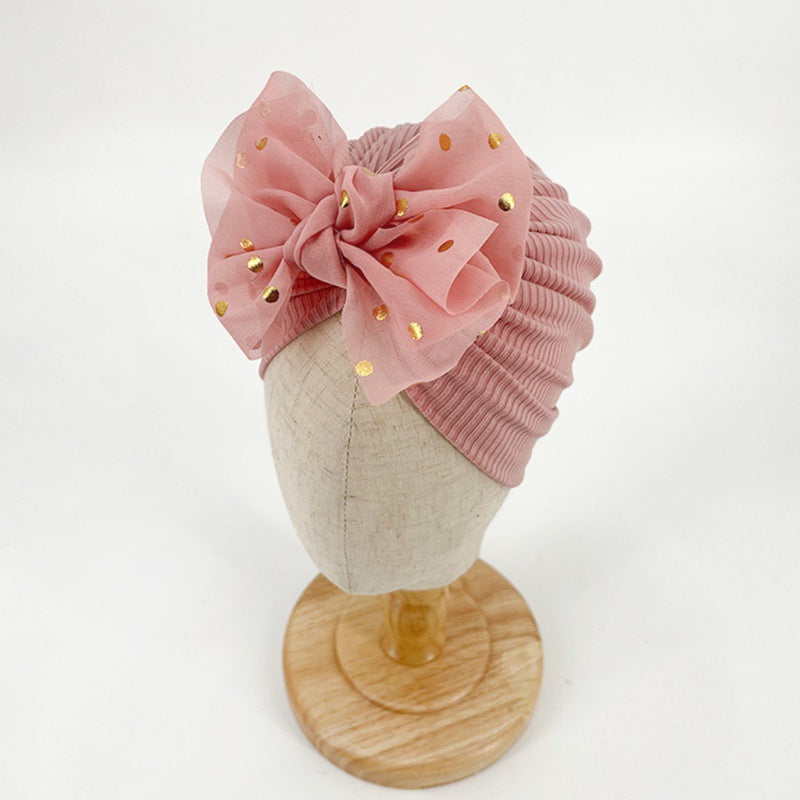 Bonnet turban doux pour bébé avec détail en volants – KuschelGlanz (1+1 Gratuit)